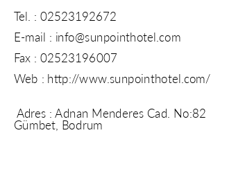 Sunpoint Suites Hotel iletiim bilgileri